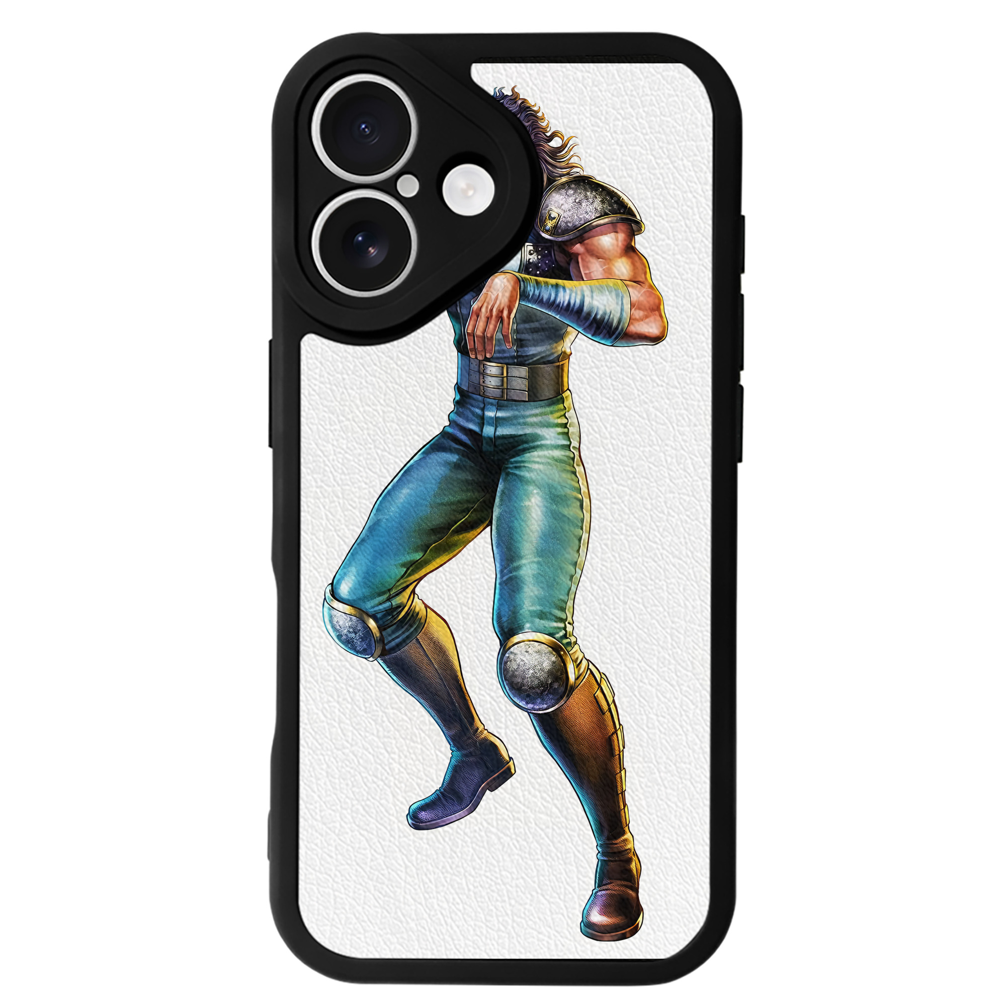 （画像用） 北斗の拳 Fist of the North Star 【iPhone 16シリーズ対応】シリコンスマホケース（レザー調） 材質：シリコン